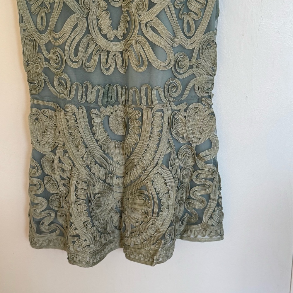 JS Collections Soutache Mermaid Midi Dress Size 2 - Picture 4 of 14